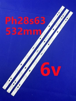 15/30/45шт 7 светодиодов 6 В 532 мм для philco ph28s63d ph28s63