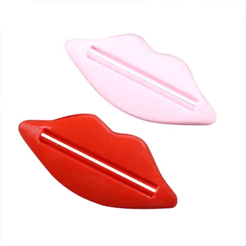 2 шт Зубная паста для губ Kiss Устройство для выдавливания зубной пасты Случайный цвет Уменьшает количество отходов Соковыжималка для зубной пасты