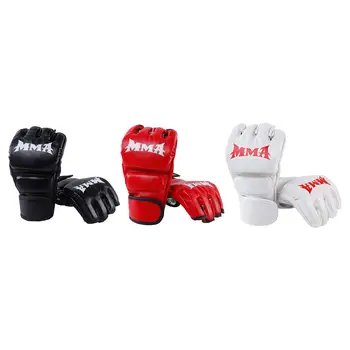 Боксерские перчатки Тренировочные рукавицы для борьбы с полупальцами для тренировок, грэпплинга, спаррингов Для мужчин и женщин