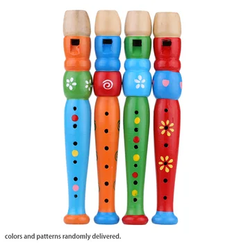 Деревянный звук флейты Пикколо Музыкальный инструмент Игрушка для раннего обучения в подарок малышу