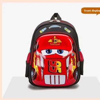 Детские школьные сумки с мультфильмами Disney 3d Car для мальчиков, студентов, водонепроницаемый рюкзак для защиты позвоночника подростка, легкий рюкзак
