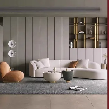 Дизайнерский итальянский модульный диван Nordic Lounge Салон Угловой Ленивый диван Секционная гостиная Mobili Per La Casa Мебель для дома DWH
