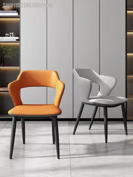 Итальянский роскошный обеденный стол стул современная простая домашняя гостиная скандинавский стул домашняя спинка гостиничный стул стул для переговоров