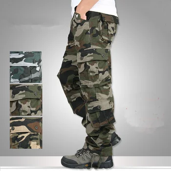 Камуфляжные брюки Мужские Повседневные камуфляжные брюки-карго в стиле хип-хоп, джоггеры, уличная одежда, мужские военные тактические брюки с несколькими карманами
