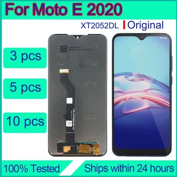Оптовая продажа для Motorola Moto E 2020 Замена экрана Оригинальные ПК XT2052DL Ремонт сенсорного дисплея Pantalla LCD Reparatur