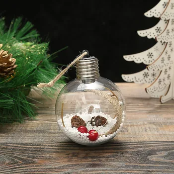 Рождественское украшение, подвеска в виде шара своими руками, Рождественская елка, подвесные украшения для домашней вечеринки, праздничные свадебные принадлежности, подвесные украшения