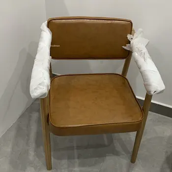 Современные обеденные стулья из искусственной кожи, Ресторанные обеденные стулья с регулируемой спинкой, Ретро Мебель для кабинета, Офисные стулья C