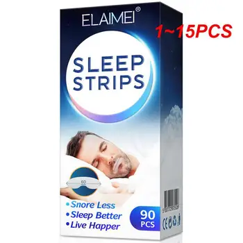 1 ~ 15 шт. полоски для сна, устройства против храпа, усовершенствованная нежная лента для рта во время сна