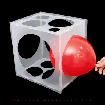 11 отверстий, 2-10-дюймовая коробка для измерения размеров воздушных шаров, Складной инструмент для измерения воздушных шаров Для украшений из воздушных шаров, арки из воздушных шаров, колонны из воздушных шаров