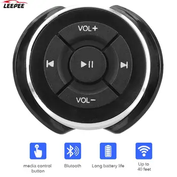 12V Bluetooth Регулятор громкости рулевого колеса Мультимедийные кнопки Переключатель Для Android IOS Радио Аудио Автомобильные Аксессуары Беспроводные Универсальные
