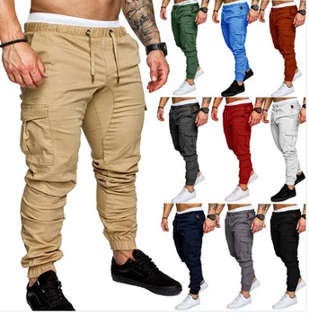 2023 новая одежда-карго, брюки с несколькими карманами, мужские повседневные брюки из тканой ткани, корсетные брюки, мужские