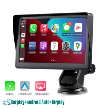7-дюймовый Автомобильный MP5-Плеер BT С Сенсорным Экраном, Стерео FM-Радио, USB-Автомагнитола, Автомобильный Видеоплеер с Carplay Android Auto