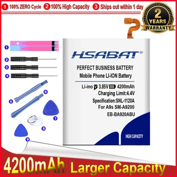 HSABAT 0 Цикл 4200 мАч EB-BA920ABU Батарея для Samsung A9s SM-A9200 A9200 Высококачественный Аккумулятор для Замены Мобильного Телефона