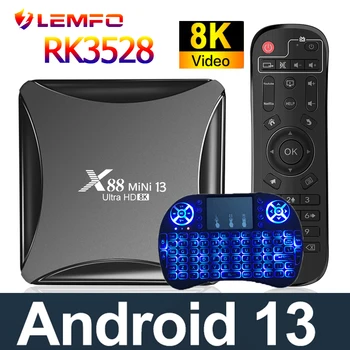 LEMFO X88 Pro MINI 13 Smart TV Box Android 13 RK3528 Двойной Wifi 8K 4GB 32GB 64GB Телеприставка Android 13.0 Медиаплеер 2023