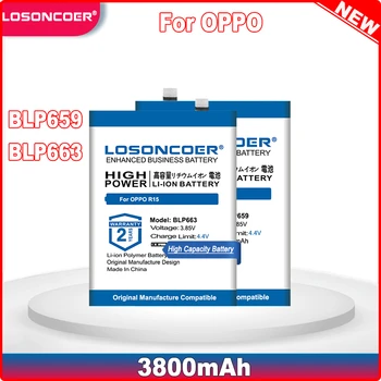 LOSONCOER BLP659 BLP663 Аккумулятор емкостью 3800 мАч Для OPPO R15 Pro Для Аккумуляторов OPPO R15 + бесплатные инструменты