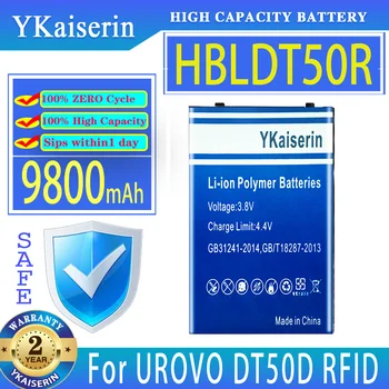 YKaiserin 9800 мАч Сменный аккумулятор HBLDT50R Для ТЕРМИНАЛА СБОРА ДАННЫХ UROVO DT50D RFID Digital Bateria