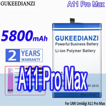 Аккумулятор GUKEEDIANZI Высокой Емкости A11Pro Max 5800mAh Для Аккумуляторов Мобильных Телефонов UMI Umidigi A11 Pro Max
