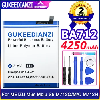 Аккумулятор для Meizu M6s S6 M712C M71M M71Q M712H телефон BA712 5S M5S M612Q M612H BA612 4250 мАч Высококачественный Аккумулятор Bateria