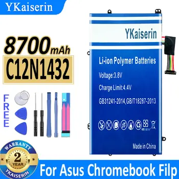 Аккумулятор для ноутбука YKaiserin C12N1432 8700mAh для Asus C100PA C100PA-RBRKT03 Batterij + Номер для отслеживания