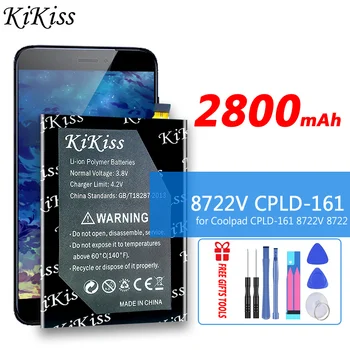 Батарея большой Емкости KiKiss 8722V CPLD161 CPLD 161 2800mAh Для Аккумуляторов Coolpad CPLD-161 8722V 8722