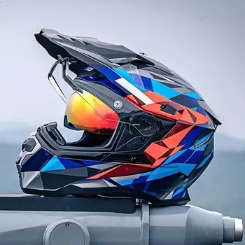 Внедорожный шлем GSB с двумя объективами XP-22 Мотоциклетный полный шлем Всесезонный Универсальный сертифицированный ЕЭК Оригинальный casco moto