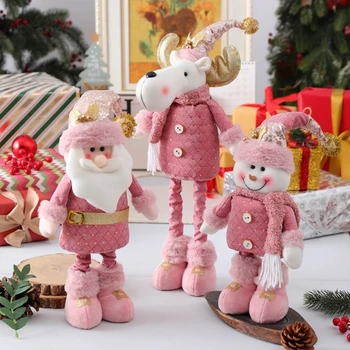 Выдвижная статуэтка Санта-Снеговика Рождественское украшение Подарок Прямая доставка