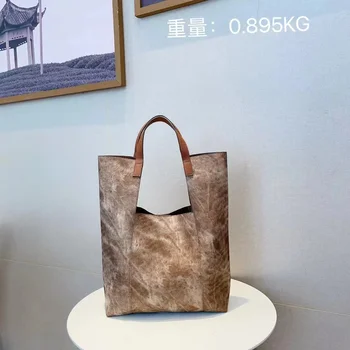 Высококачественная бархатная сумка из натуральной кожи, женская сумка, большая вместительная сумка-тоут, сумка подмышками, модная композитная сумка