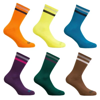 Высококачественные Новые велосипедные носки, компрессионные носки для мужчин и женщин, футбольные носки, баскетбольные носки, велосипедные носки 10 цветов