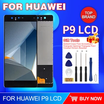 Горячая распродажа 5,2-дюймовый Catteny для Huawei P9 ЖК-дисплей, сенсорный экран, дигитайзер, замена в сборе, бесплатная доставка с инструментами