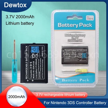 Для Nintendo 3DS Аккумуляторы 2000 мАч Перезаряжаемый литий-ионный аккумулятор для замены игровой консоли Batteria Bateria с инструментами