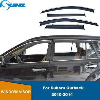 Дождезащитный Козырек Двери Subaru Outback 2010 2011 2012 2013 2014 Тонированный Козырек Бокового Окна Автомобиля, Защитные Вентиляционные Тенты, Укрытия
