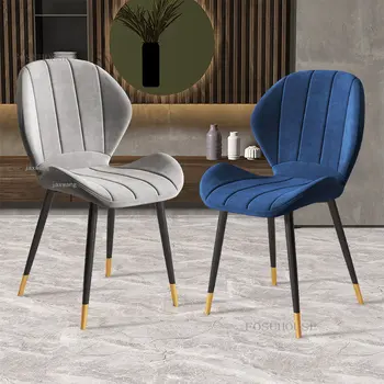 Европейские роскошные обеденные стулья Современный стул со спинкой Кухонные Обеденные стулья для отдыха Мебель для дома Обеденный стул для ресторана B