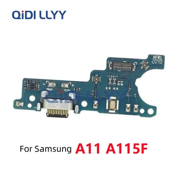 Зарядная Плата Для Samsung Galaxy A11 A115 A115F USB-Док-станция Для Зарядки Порт Зарядного Устройства Type C Штекер Гибкий Кабель Плата Подключения Микрофона
