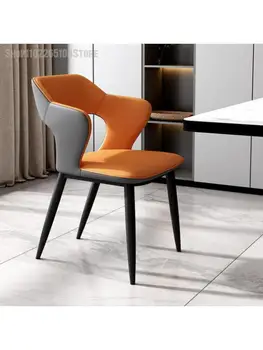 Итальянский роскошный обеденный стол, стул, современная простая домашняя гостиная, скандинавский стул, домашняя спинка, гостиничный стул, стул для переговоров