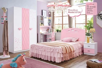 комплект мебели для детской спальни, детская кровать, полный спальный гарнитур с матрасом и шкафом для одежды
