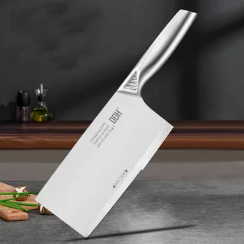 Кухонный нож SHOUJI из нержавеющей стали 40Cr13mov, кливер из нержавеющей стали, кухонный нож с 7-дюймовым лезвием, Китайские кухонные инструменты для разделки мяса