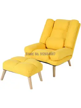 Ленивый диван спальня досуг одноместное маленькое складное кресло с откидной спинкой стул с сетчатой красной спинкой балкон откидывающийся маленький диван-стул