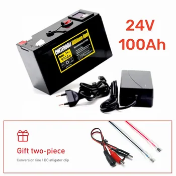 литиевые батареи 24v 18650 Аккумуляторная батарея 24V 50Ah 100Ah для камеры видеонаблюдения, коляски, распылителей, электромобиля + зарядное устройство