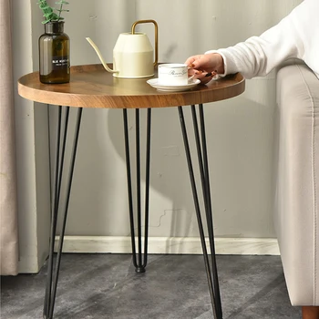 Мебель в скандинавском стиле, Устойчивая к нагрузкам, Водонепроницаемый, устойчивый к пятнам чайный столик, Рабочий стол, простой в уходе журнальный столик