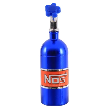 Металлическая бутылка с имитацией азота NOS для гусеничного радиоуправляемого автомобиля 1/10 TRX4 D90 D110 Axial Scx10 90046, синий