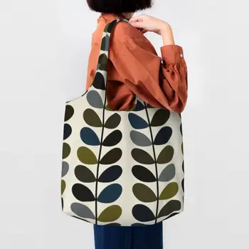 Милые скандинавские сумки Orla Kiely с принтом из вторичной переработки, переносные холщовые сумки для покупок через плечо