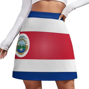 Мини-юбка с флагом Коста-Рики, мини-юбка для женщин, роскошная женская юбка, элегантные вечерние платья для женщин 2023 года