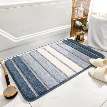 Мохнатый Толстый коврик для ванной, впитывающий микрофибру, коврик для ванной, душа, Нескользящий Мягкий коврик для спальни, гостиной, Плюшевый ковер на полу, украшение