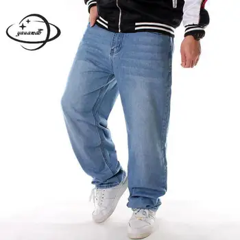 Мужские джинсы, весна-осень, мужские брюки, одежда, кросс-брюки на молнии, хип-хоп, свободная мужская одежда для скейтбординга, плюс размер, H84