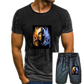 Мужские футболки Mortal Kombat X, Одежда Scorpion VS Sub Zero, MKX Liu Kang, Популярная Футболка С Файтингом, Модные Хлопковые Футболки С принтом
