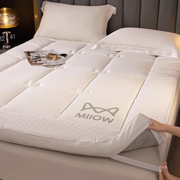мягкий хлопковый матрас эластичная подушка домашний складной удобный Одноместный Двухместный коврик для сна татами, весенне-осенний утолщенный коврик для кровати