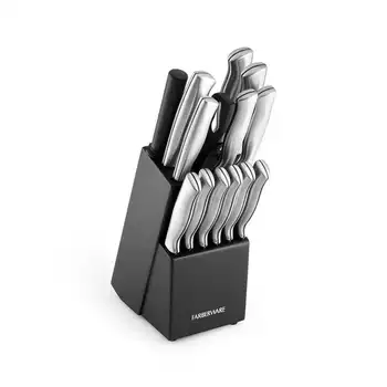 Набор ножей из штампованной нержавеющей стали из 15 предметов, Кухонный нож с держателем для хранения