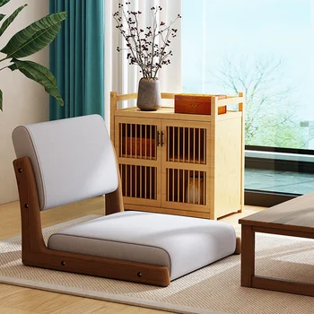 Напольный стул с татами в японском стиле, Кровать с эркером из цельного дерева, мягкое кресло Без ножек, Простой стул для гостиной