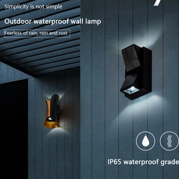 Настенный светильник Наружная водонепроницаемая лампа Освещение коридора Ландшафтный дизайн балкона