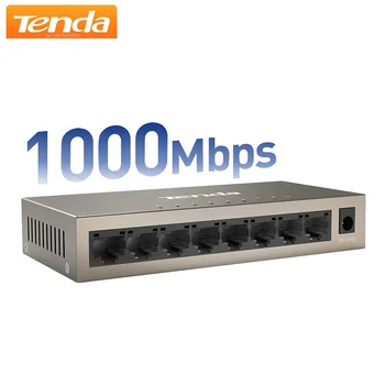 Настольный компьютер Tenda TEG1008M Full Gigabit Swicth Ethernet 16 Гбит/с, 8 портов 10/100/1000 Мбит/с, Полнодуплексная сеть 6 КВ с защитой от молнии